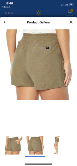 NWT Gap Green Linen Draw String Shorts - Picture 3 of 7